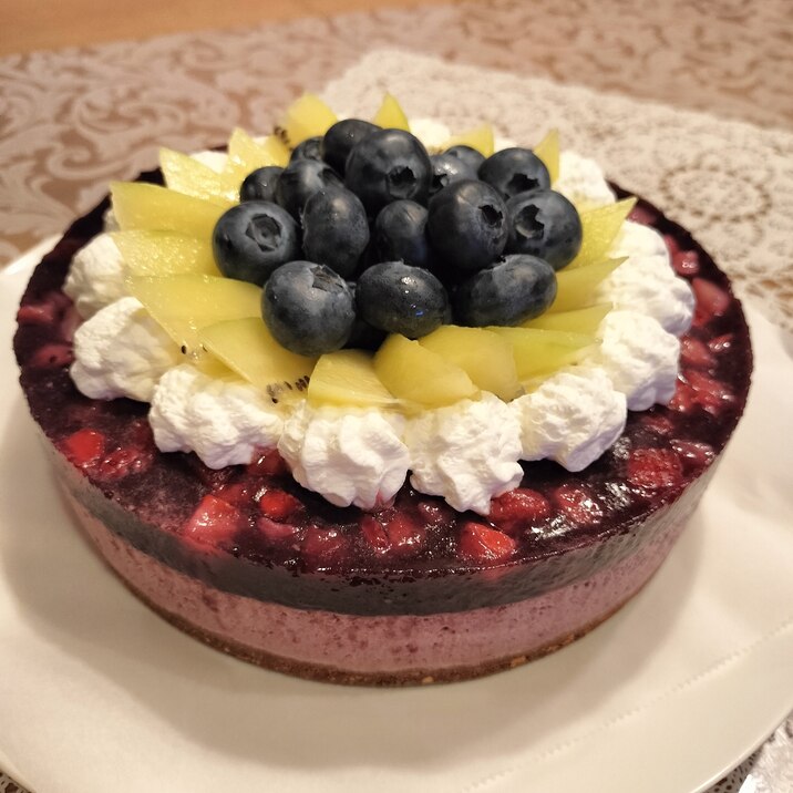 ブルーベリーのムースケーキ♬
